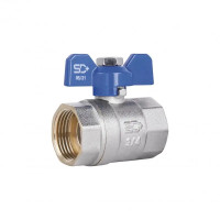 Кран кульовий 3/4" ВВ метелик SD+ (SD602W20)